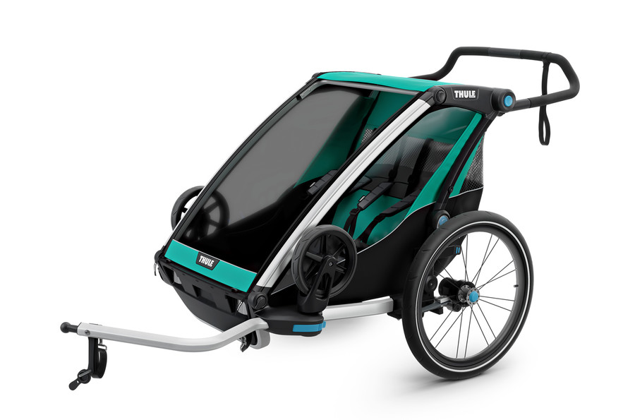 Двухместная коляска прицеп Thule Chariot Lite2 Bluegrass